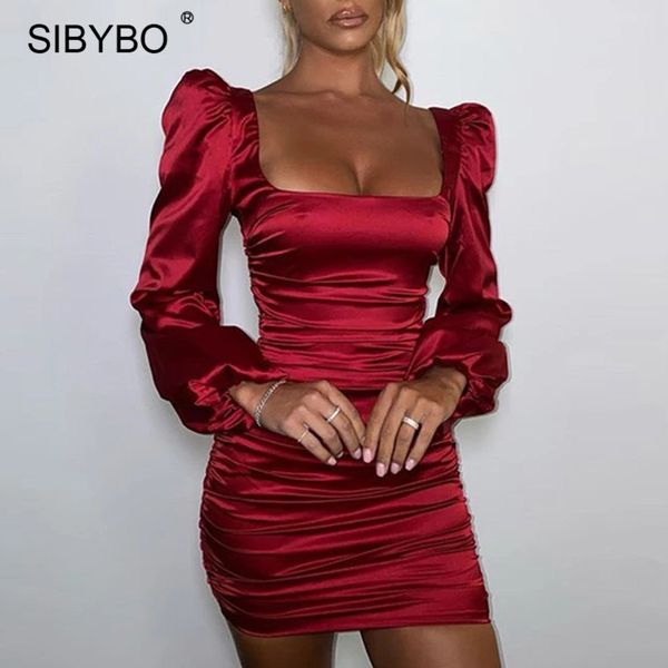 sibybo satin lantern full sleeve bodycon dress women autumn square collar mini dresses elegant backless party vestidos new, Black;white
sibybo satin lantern full sleeve bodycon dress women autumn square collar mini dresses elegant backless party vestidos new, Black;white