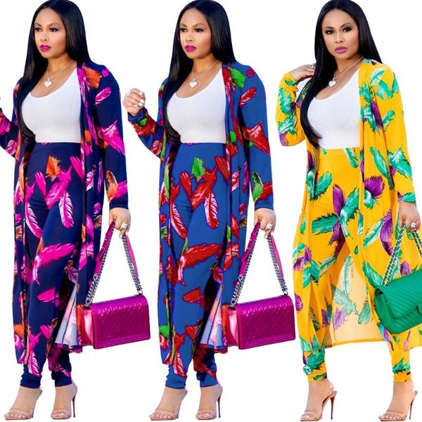 women's jumpsuits & rompers arrival feather print 3 pieces sets casual outfits long sleeve coat cloak strapless overalls women clothing, Black;white
women's jumpsuits & rompers arrival feather print 3 pieces sets casual outfits long sleeve coat cloak strapless overalls women clothing, Black;white