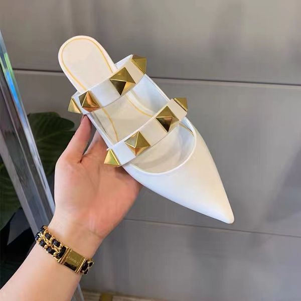 pointed sandals family women rivet 2021 spring and summer new v flat slippers low heel kitten heel shallow mouth roman shoes yw yw, Black
pointed sandals family women rivet 2021 spring and summer new v flat slippers low heel kitten heel shallow mouth roman shoes yw yw, Black