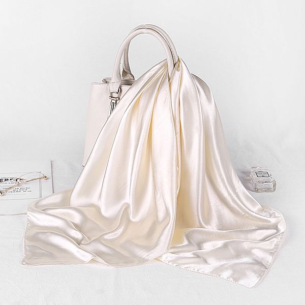 fashion hijab scarves for women silk satin hair scarf female solid colors kerchief 90*90cm square shawls neck scarfs for ladies, Blue;gray
fashion hijab scarves for women silk satin hair scarf female solid colors kerchief 90*90cm square shawls neck scarfs for ladies, Blue;gray