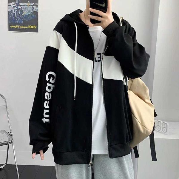 hysaixia spring and autumn men's women's jacket, black white, simple style, with letters, hip-hop, fashion, zipper, hoodie
hysaixia spring and autumn men's women's jacket, black white, simple style, with letters, hip-hop, fashion, zipper, hoodie
