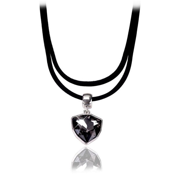 chokers korean fashion collar crystal pendant necklace for women black double layer personalized jewelry, Golden;silver
chokers korean fashion collar crystal pendant necklace for women black double layer personalized jewelry, Golden;silver