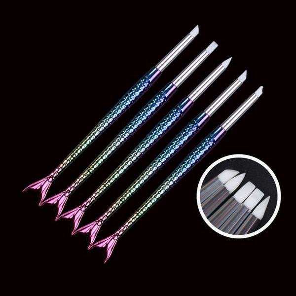 nail art kits brushes style mermaid silicone fishtail pen plastic tip clay soft rubber brush for manicure
nail art kits brushes style mermaid silicone fishtail pen plastic tip clay soft rubber brush for manicure
