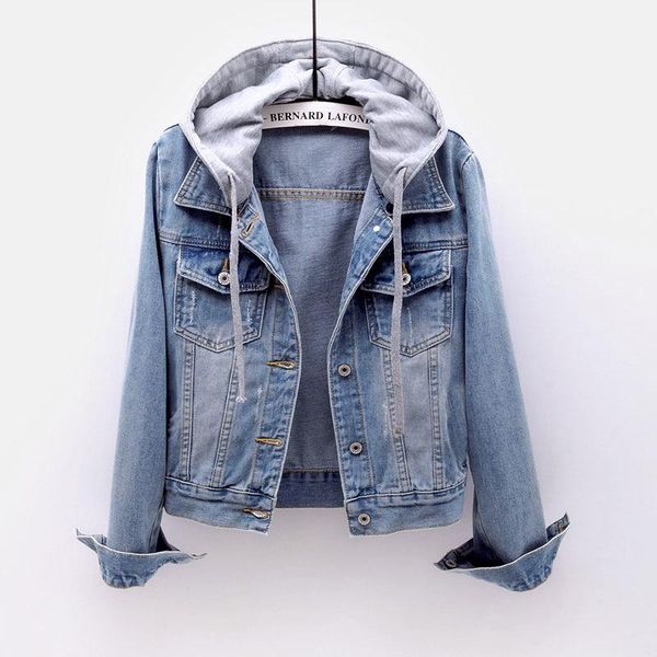 women's jackets 2021 autumn removable hat 5xl denim jacket women patchwork outwear female plus size cotton clothes hooded jeans coat z, Black;brown
women's jackets 2021 autumn removable hat 5xl denim jacket women patchwork outwear female plus size cotton clothes hooded jeans coat z, Black;brown