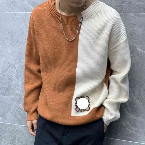 selling 22ss loe we men women autumn winter new couple's berinda double color round neck split sweater for men and women, White;black
selling 22ss loe we men women autumn winter new couple's berinda double color round neck split sweater for men and women, White;black