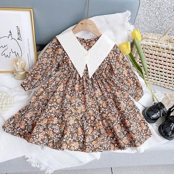 spring arrival girls long sleev girl dress floral kids korean design cotton dresses, Red;yellow
spring arrival girls long sleev girl dress floral kids korean design cotton dresses, Red;yellow