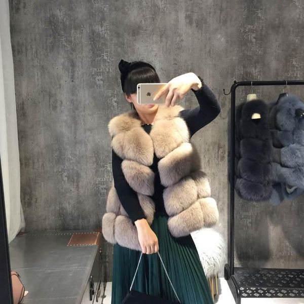 women's fur & faux vest for women natural real outerwear genuine jackets waistcoat, Black
women's fur & faux vest for women natural real outerwear genuine jackets waistcoat, Black