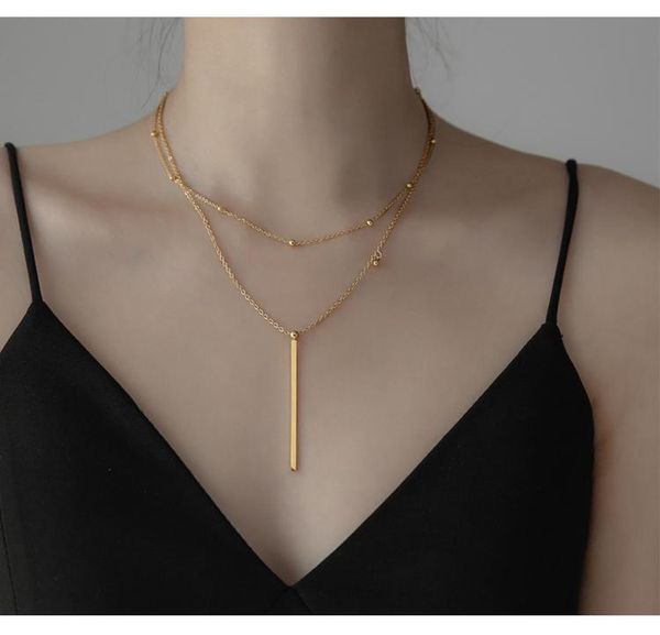 titanium layered beaded chains necklace women stainless steel jewelry designer boho rare trendy ins, Silver
titanium layered beaded chains necklace women stainless steel jewelry designer boho rare trendy ins, Silver