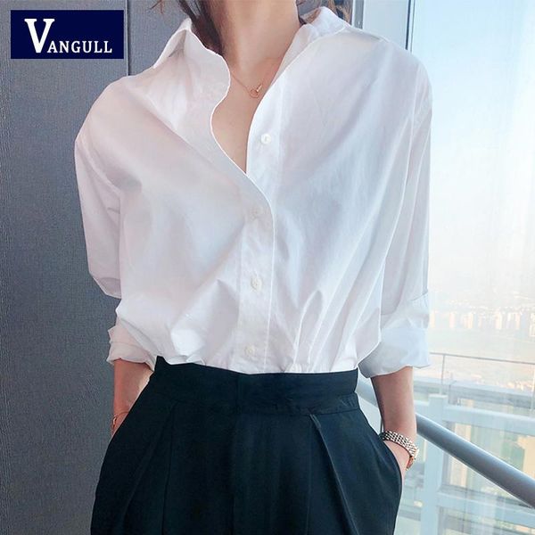 women's blouses & shirts vangull vintage cotton female plain casual loose korean long sleeve women plus size harajuku chic elegant, White
women's blouses & shirts vangull vintage cotton female plain casual loose korean long sleeve women plus size harajuku chic elegant, White