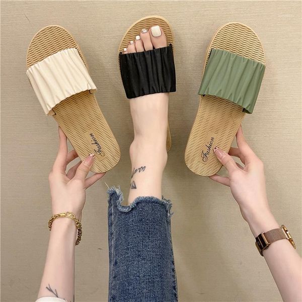 slippers style sandals and women summer wear flat bottom korean beach flip flops1, Black
slippers style sandals and women summer wear flat bottom korean beach flip flops1, Black