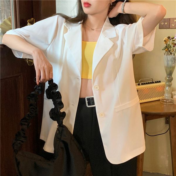 women's suits & blazers hzirip elegant and minimalist sunscreen, retr o, casual style, for summer wear, street clothes, idtx, White;black
women's suits & blazers hzirip elegant and minimalist sunscreen, retr o, casual style, for summer wear, street clothes, idtx, White;black