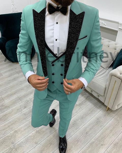 men's suits & blazers (jacket+pants+vest) autumn green shiny lapel suit 3 piece slim fit costume homme men tuxedos formal prom party cu, White;black
men's suits & blazers (jacket+pants+vest) autumn green shiny lapel suit 3 piece slim fit costume homme men tuxedos formal prom party cu, White;black