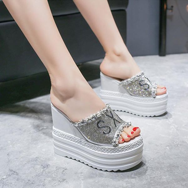 summer women slipper 6cm platform non-slip super high (8cm-up) solid wedges 13cm heels ladies slides outside female shoes slippers, Black
summer women slipper 6cm platform non-slip super high (8cm-up) solid wedges 13cm heels ladies slides outside female shoes slippers, Black