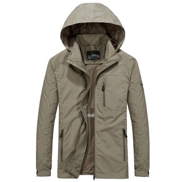 men's jackets spring male waterproof clothes windbreaker coat plus size autumn mens casual military hoodie jacket, Black;brown
men's jackets spring male waterproof clothes windbreaker coat plus size autumn mens casual military hoodie jacket, Black;brown