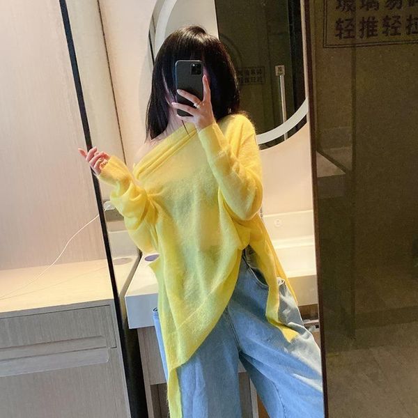 women's sweaters cxfs 2021 spring women sweater casual female long sleeve pullovers o-neck irregular knitted fashion brand, White;black
women's sweaters cxfs 2021 spring women sweater casual female long sleeve pullovers o-neck irregular knitted fashion brand, White;black