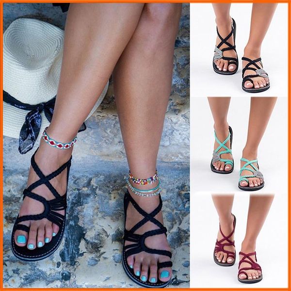 sandals 35-43 women hand weaving summer shoes woman rome style beach female flat ladies chaussures femme, Black
sandals 35-43 women hand weaving summer shoes woman rome style beach female flat ladies chaussures femme, Black