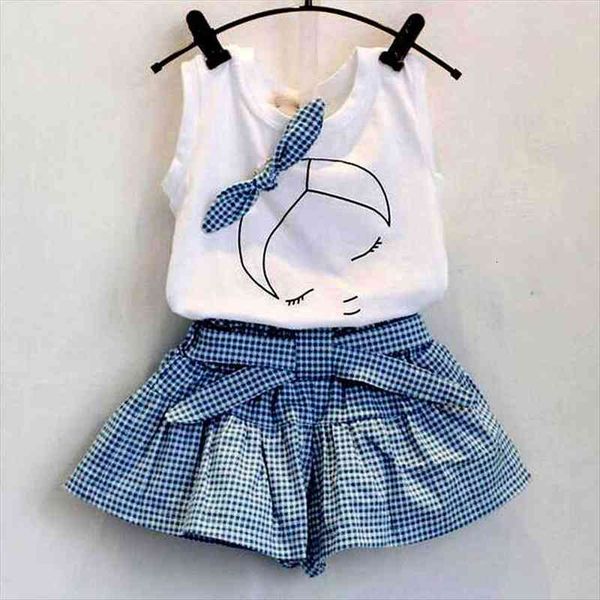 girl clothes summer fashion bow cotton vest plaid shorts 2pcs casual set girls for journey children clothing, White
girl clothes summer fashion bow cotton vest plaid shorts 2pcs casual set girls for journey children clothing, White