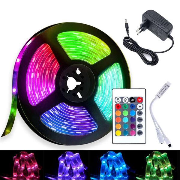 strips 5m 10m 15m 20m led strip rgb light flexible ribbon stripe dc 12v diode tape 24key ir controller adapter
strips 5m 10m 15m 20m led strip rgb light flexible ribbon stripe dc 12v diode tape 24key ir controller adapter