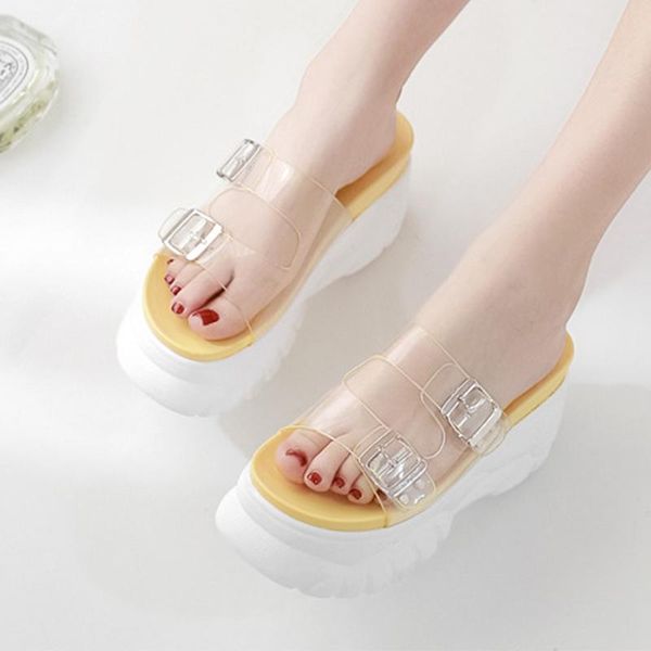 dress shoes clear band slingback slip on pvc platform sandals women muffins woman flip flops transparent elevated heels sandalias 2021, Black
dress shoes clear band slingback slip on pvc platform sandals women muffins woman flip flops transparent elevated heels sandalias 2021, Black