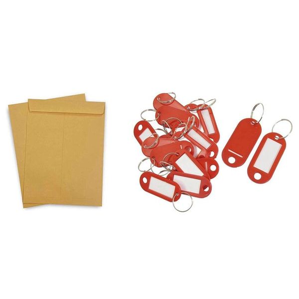 gift wrap 20 pcs assorted key id label tags split ring keyring & 50pcs catalog mailing envelope blank no word thick
gift wrap 20 pcs assorted key id label tags split ring keyring & 50pcs catalog mailing envelope blank no word thick