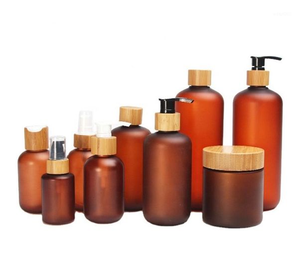 storage bottles & jars 50pcs 60ml 120ml 250ml 500ml matte amber pet lotion / plastic bottle with bamboo cap syrup shampoo disc
storage bottles & jars 50pcs 60ml 120ml 250ml 500ml matte amber pet lotion / plastic bottle with bamboo cap syrup shampoo disc