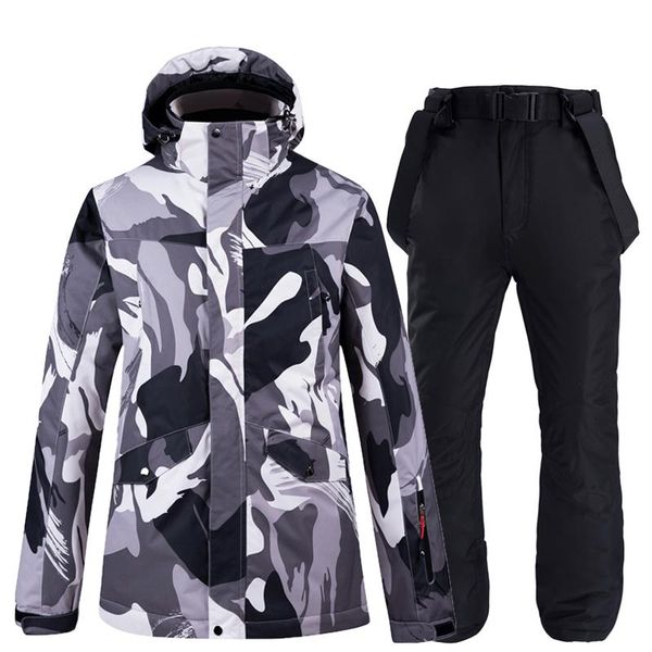 -30 blak colorful men's snow suit wear snowboard clothing winter waterproof thicken costumes outdoor ski jacket + bibs pant skiing suit
-30 blak colorful men's snow suit wear snowboard clothing winter waterproof thicken costumes outdoor ski jacket + bibs pant skiing suit