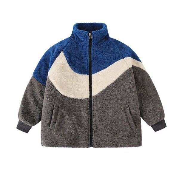down coat thickened warmth parkas for baby winter clothes toddler girl multi panel design printed mock neck, Blue;gray
down coat thickened warmth parkas for baby winter clothes toddler girl multi panel design printed mock neck, Blue;gray