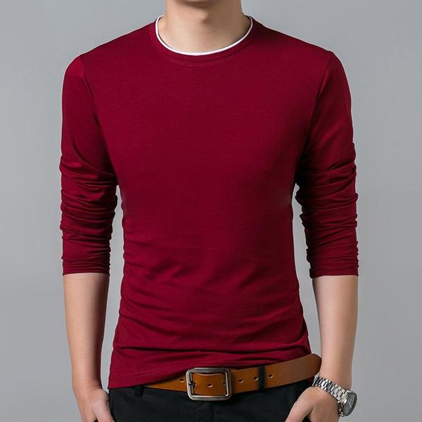 men's t-shirts 2021 fashion brand tshirt for men o neck trends street style slim fit solid color long sleeve t-shirt mens clothing, White;black
men's t-shirts 2021 fashion brand tshirt for men o neck trends street style slim fit solid color long sleeve t-shirt mens clothing, White;black