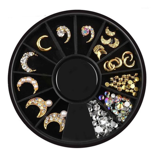 wheel gold moon star crystal rivet studs metal alloy nail art decorations 3d diy diamond stickers jewelry nails charms1, Silver;gold
wheel gold moon star crystal rivet studs metal alloy nail art decorations 3d diy diamond stickers jewelry nails charms1, Silver;gold