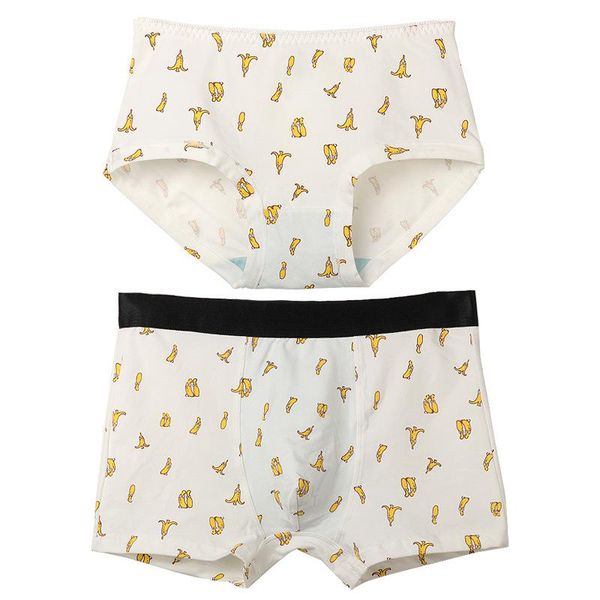 couple underwear cotton panties printing fashion women's underpants men's boxers for lover's, Black;white
couple underwear cotton panties printing fashion women's underpants men's boxers for lover's, Black;white
