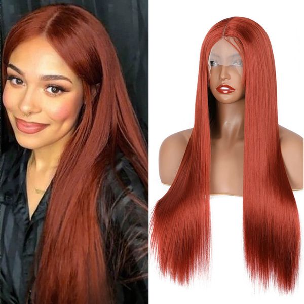 costume accessories orange brown long lace front wigs deep part synthetic smooth straight synthetic wig for women pre plucked with natural h, Silver
costume accessories orange brown long lace front wigs deep part synthetic smooth straight synthetic wig for women pre plucked with natural h, Silver