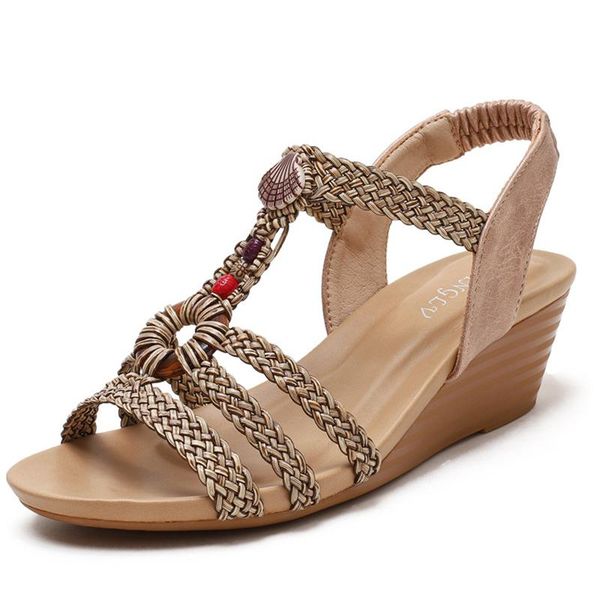 wedge sandals women european and american casual fashion bohemian ethnic style, Black
wedge sandals women european and american casual fashion bohemian ethnic style, Black