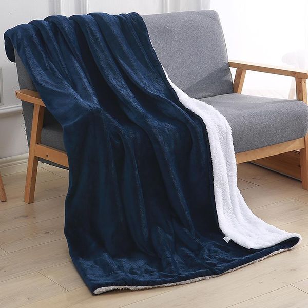 blankets bedspread on the bed thickened plaid sofa double-layer flannel lamb wool decorative blanket cover
blankets bedspread on the bed thickened plaid sofa double-layer flannel lamb wool decorative blanket cover