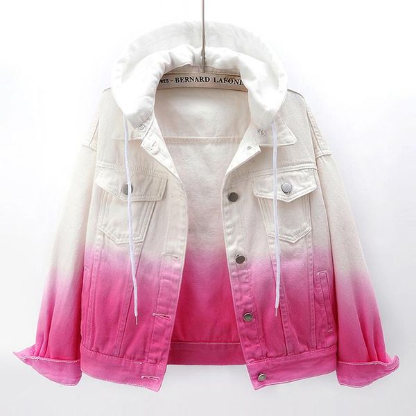 korean fashion gradient hooded denim jacket women 3 color student outerwear spring big size loose short jeans coat female women's jacke, Black;brown
korean fashion gradient hooded denim jacket women 3 color student outerwear spring big size loose short jeans coat female women's jacke, Black;brown