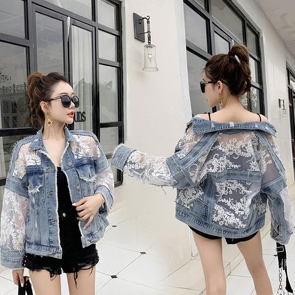 women's jackets summer streetwear embroidery lace patchwork denim jacket women frayed tassel loose jeans coat plus size 3xl, Black;brown
women's jackets summer streetwear embroidery lace patchwork denim jacket women frayed tassel loose jeans coat plus size 3xl, Black;brown