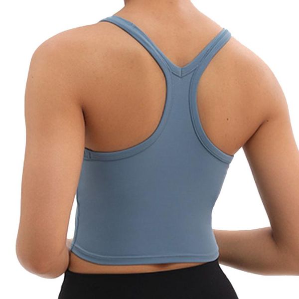 yoga vest women fitness sports bra gym workout running underwear with padd crop solid color athletic clothing, White;black
yoga vest women fitness sports bra gym workout running underwear with padd crop solid color athletic clothing, White;black