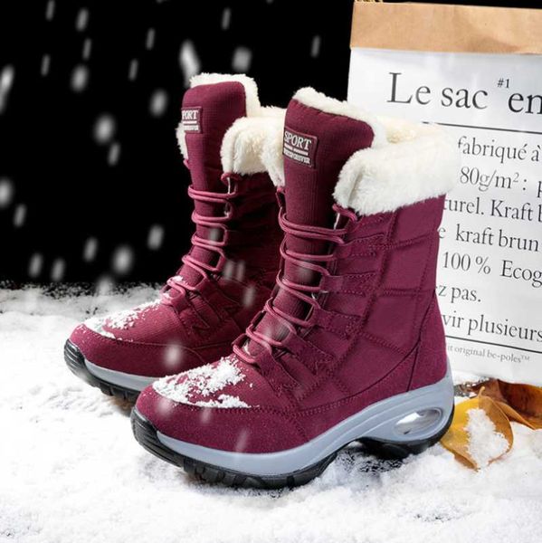 boots gioio women winter keep warm quality mid-calf snow ladies lace-up comfortable waterproof booties chaussures femme, Black
boots gioio women winter keep warm quality mid-calf snow ladies lace-up comfortable waterproof booties chaussures femme, Black
