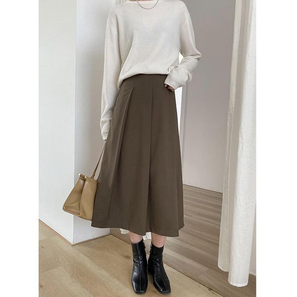 skirts high waist women skirt casual vintage solid belted pleated midi lady 11 colors fashion simple saia mujer faldas, Black
skirts high waist women skirt casual vintage solid belted pleated midi lady 11 colors fashion simple saia mujer faldas, Black