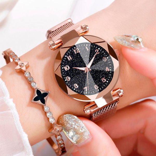 wristwatches 2021 watches women fashion luxury stainless steel magnetic buckle strap refractive surface luminous dial ladies quartz watch, Slivery;brown
wristwatches 2021 watches women fashion luxury stainless steel magnetic buckle strap refractive surface luminous dial ladies quartz watch, Slivery;brown