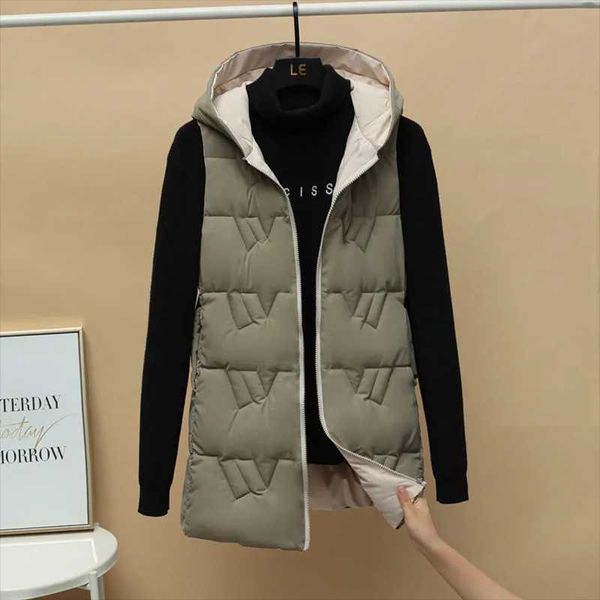 women's vests autumn and winter ladies fashion vest casual plus size waistcoat down cotton mid-length outer hooded sleeveless jacket, Black;white
women's vests autumn and winter ladies fashion vest casual plus size waistcoat down cotton mid-length outer hooded sleeveless jacket, Black;white