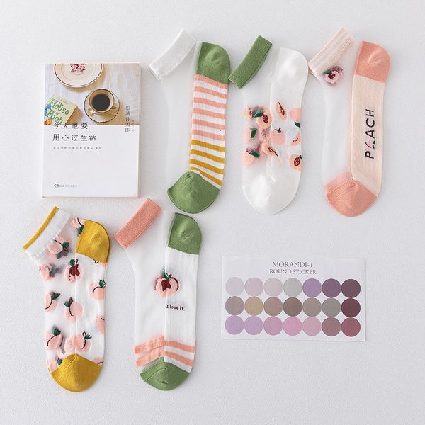stockings summer thin ship sweet and lovely fruit short tube children's transparent glass silk stockings, Black;white
stockings summer thin ship sweet and lovely fruit short tube children's transparent glass silk stockings, Black;white