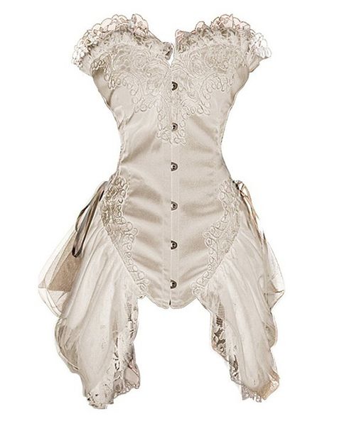 satin gothic overbust corsets&bustiers sculpting elegant palace steel buckle princess skirt wedding clothing s-2xl, Black;white
satin gothic overbust corsets&bustiers sculpting elegant palace steel buckle princess skirt wedding clothing s-2xl, Black;white