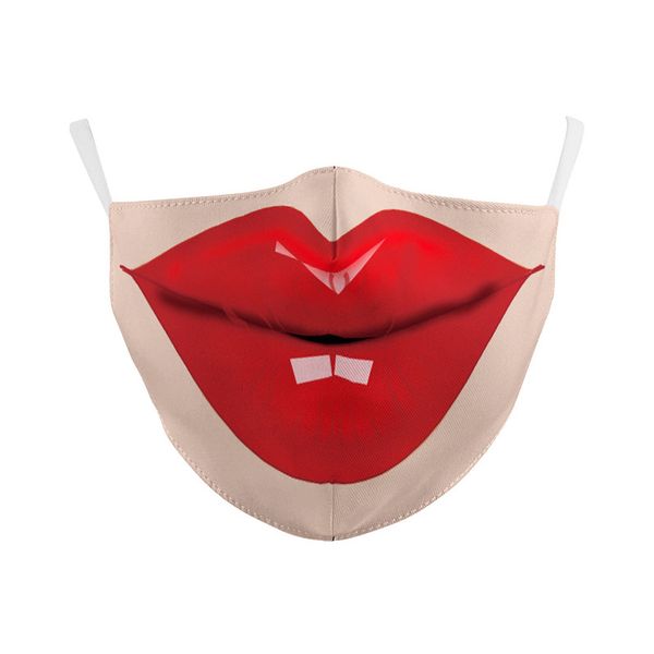 mouth print pattern printed masks (no filter) pack of 5 pieces comfortable hygiene reusable washable effective filtering dust
mouth print pattern printed masks (no filter) pack of 5 pieces comfortable hygiene reusable washable effective filtering dust