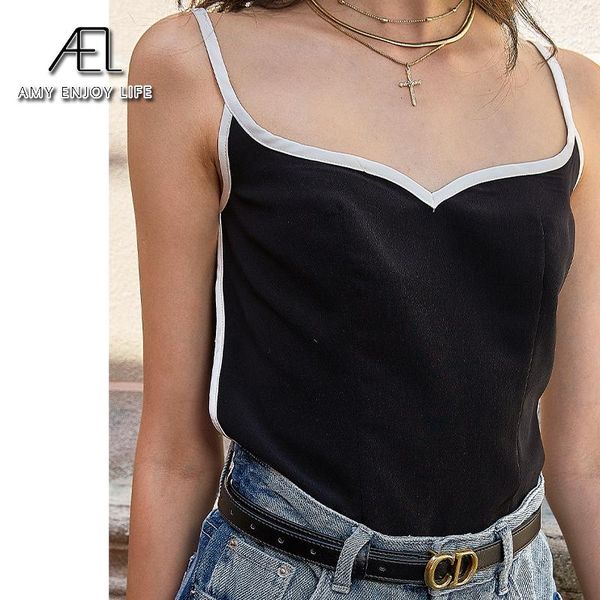 women's tanks & camis ael women solid camisole 2021 tank ladies elastic vest basic, White
women's tanks & camis ael women solid camisole 2021 tank ladies elastic vest basic, White