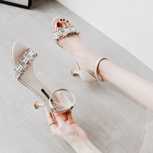 dress shoes limeike sandals female shoe 2021 summer clear heels women's buckle strap all-match med shallow mouth, Black
dress shoes limeike sandals female shoe 2021 summer clear heels women's buckle strap all-match med shallow mouth, Black