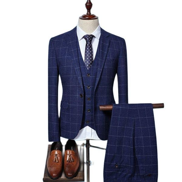 men's suits & blazers nice tweed men plaid terno wedding suit one buttons groom tuxedos wool jacket pants vest 3 pcs set waistcoat trou, White;black
men's suits & blazers nice tweed men plaid terno wedding suit one buttons groom tuxedos wool jacket pants vest 3 pcs set waistcoat trou, White;black