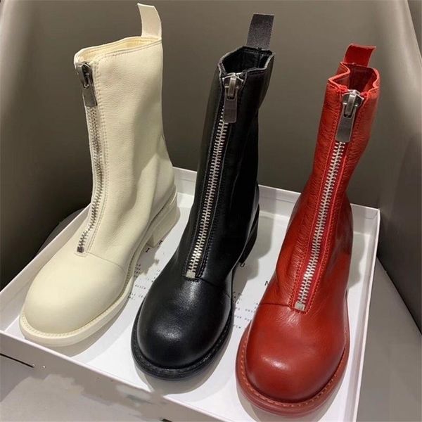 dress shoes boots women's autumn and winter 2021 front zipper versatile net red british style, Black
dress shoes boots women's autumn and winter 2021 front zipper versatile net red british style, Black