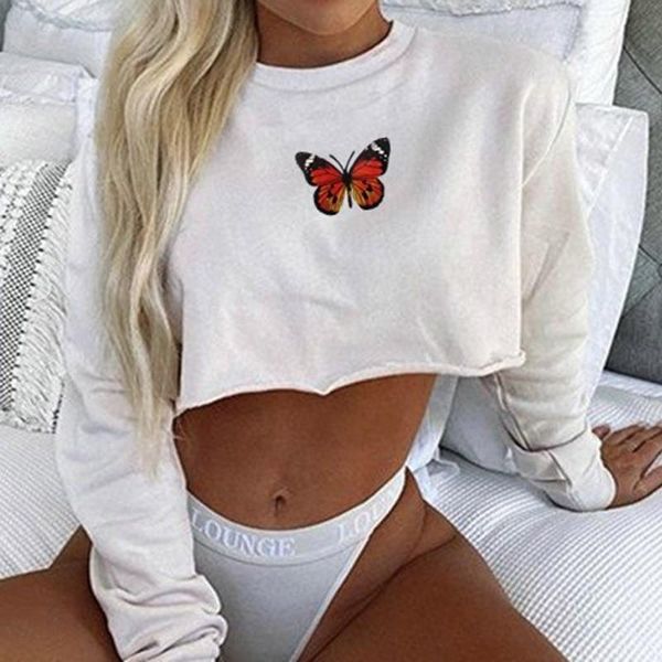 women's hoodies & sweatshirts solid color women cropped harajuku butterfly basic sweatshirt 2021 autumn loose o-neck long sleeve crop t, Black
women's hoodies & sweatshirts solid color women cropped harajuku butterfly basic sweatshirt 2021 autumn loose o-neck long sleeve crop t, Black