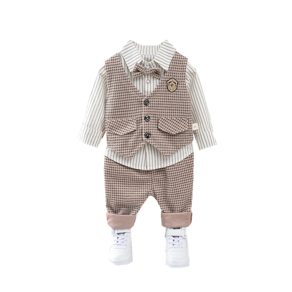 clothing sets spring autumn children gentleman clothes baby boys girls vest striped shirt pants 3pcs/sets kids infant tracksuits, White
clothing sets spring autumn children gentleman clothes baby boys girls vest striped shirt pants 3pcs/sets kids infant tracksuits, White