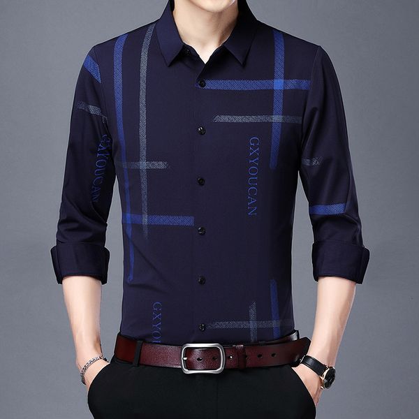 men's long sleeved autumn middle-aged and young men's casual solid color seamls tracels thin fashion shirt men, Black
men's long sleeved autumn middle-aged and young men's casual solid color seamls tracels thin fashion shirt men, Black